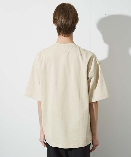 ABAHOUSE(アバハウス)の「【ヴィンテージ風】ピグメントプリント 刺繍Tシャツ(Tシャツ/カットソー・メンズ・チャコールグレー/ブルー/アイボリー/グリーン・46/48/44)」の11枚目の写真