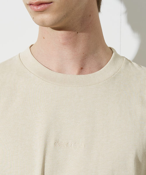 ABAHOUSE(アバハウス)の「【ヴィンテージ風】ピグメントプリント 刺繍Tシャツ(Tシャツ/カットソー・メンズ・チャコールグレー/ブルー/アイボリー/グリーン・46/48/44)」の12枚目の写真