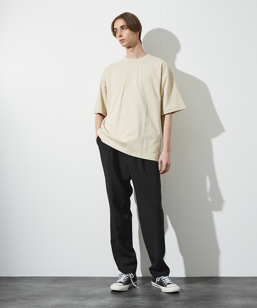 ABAHOUSE(アバハウス)の「【ヴィンテージ風】ピグメントプリント 刺繍Tシャツ(Tシャツ/カットソー・メンズ・チャコールグレー/ブルー/アイボリー/グリーン・46/48/44)」の18枚目の写真
