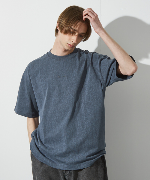 ABAHOUSE(アバハウス)の「【ヴィンテージ風】ピグメントプリント 刺繍Tシャツ(Tシャツ/カットソー・メンズ・チャコールグレー/ブルー/アイボリー/グリーン・46/48/44)」の22枚目の写真