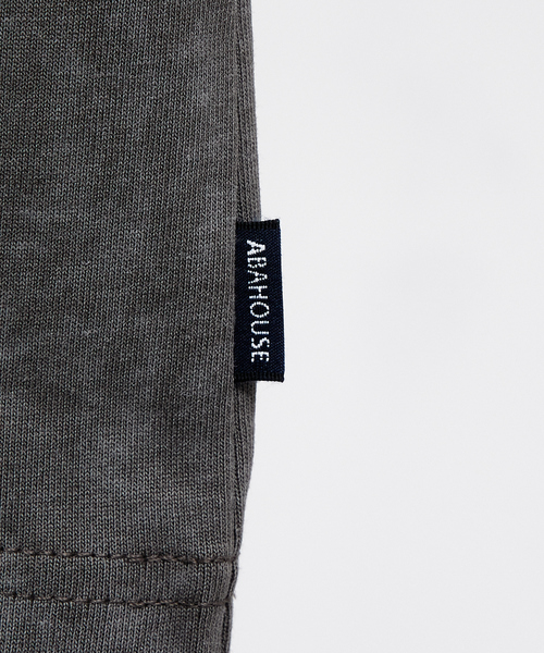ABAHOUSE(アバハウス)の「【ヴィンテージ風】ピグメントプリント 刺繍Tシャツ(Tシャツ/カットソー・メンズ・チャコールグレー/ブルー/アイボリー/グリーン・46/48/44)」の5枚目の写真
