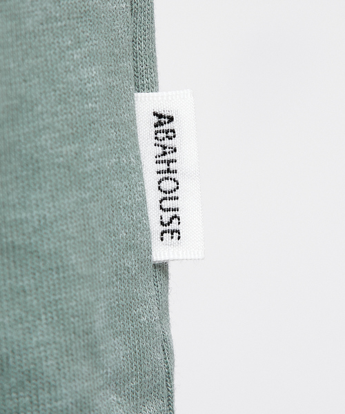 ABAHOUSE(アバハウス)の「【ヴィンテージ風】ピグメントプリント 刺繍Tシャツ(Tシャツ/カットソー・メンズ・チャコールグレー/ブルー/アイボリー/グリーン・46/48/44)」の9枚目の写真