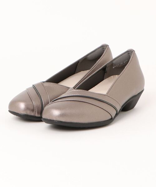 Piedi Nudi(ピエディヌーディ)の「KANSAI BIS(カンサイビス) バランスケア パンプス(パンプス・レディース・ブラック/ガンメタ・24.5cm/24.0cm/23.5cm/23.0cm)」の1枚目の写真