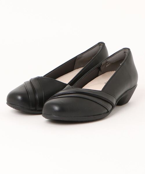 Piedi Nudi(ピエディヌーディ)の「KANSAI BIS(カンサイビス) バランスケア パンプス(パンプス・レディース・ブラック/ガンメタ・24.5cm/24.0cm/23.5cm/23.0cm)」の2枚目の写真