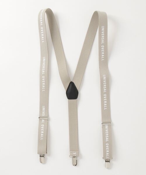 UNIVERSAL OVERALL（ユニバーサルオーバーオール）の「UNIVERSAL OVERALL ロゴプリントサスペンダー（サスペンダー・メンズ・モスグリーン/ネイビー/ブラック/グレー/ベージュ・FREE）」の3枚目の写真