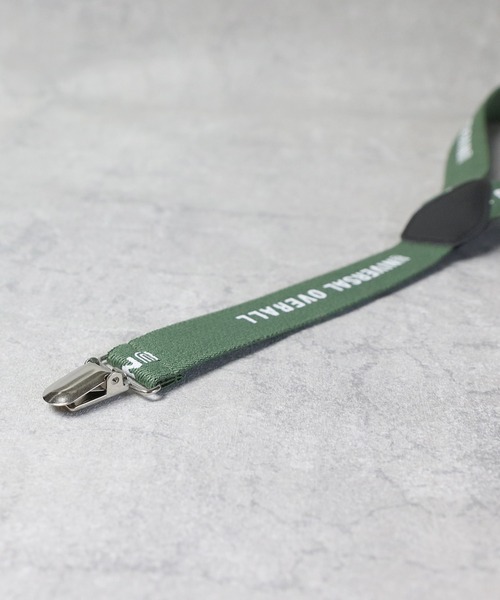 UNIVERSAL OVERALL（ユニバーサルオーバーオール）の「UNIVERSAL OVERALL ロゴプリントサスペンダー（サスペンダー・メンズ・モスグリーン/ネイビー/ブラック/グレー/ベージュ・FREE）」の7枚目の写真