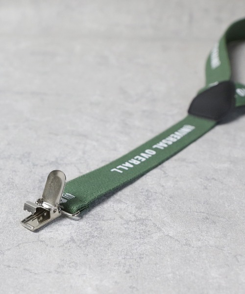 UNIVERSAL OVERALL（ユニバーサルオーバーオール）の「UNIVERSAL OVERALL ロゴプリントサスペンダー（サスペンダー・メンズ・モスグリーン/ネイビー/ブラック/グレー/ベージュ・FREE）」の8枚目の写真