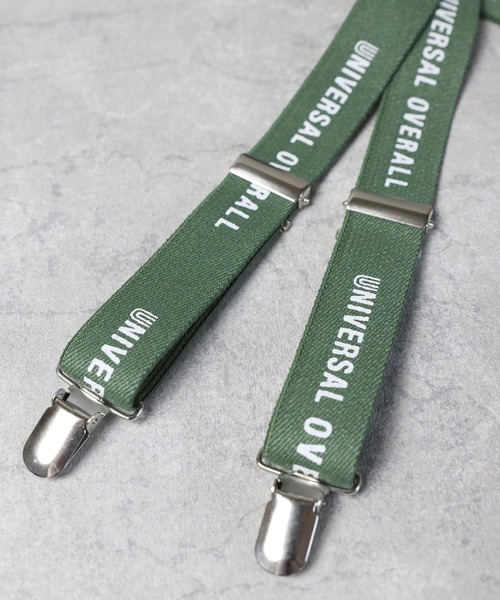 UNIVERSAL OVERALL（ユニバーサルオーバーオール）の「UNIVERSAL OVERALL ロゴプリントサスペンダー（サスペンダー・メンズ・モスグリーン/ネイビー/ブラック/グレー/ベージュ・FREE）」の11枚目の写真