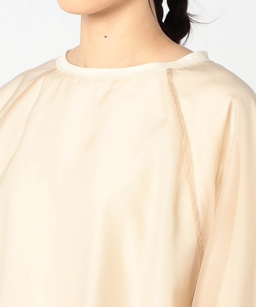 Grand PARK（グランドパーク）の「長袖オーガンジーカットソー（Tシャツ/カットソー・レディース・ブラック/カーキ/ベージュ・FREE）」の9枚目の写真