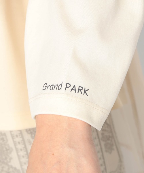 Grand PARK（グランドパーク）の「長袖オーガンジーカットソー（Tシャツ/カットソー・レディース・ブラック/カーキ/ベージュ・FREE）」の12枚目の写真