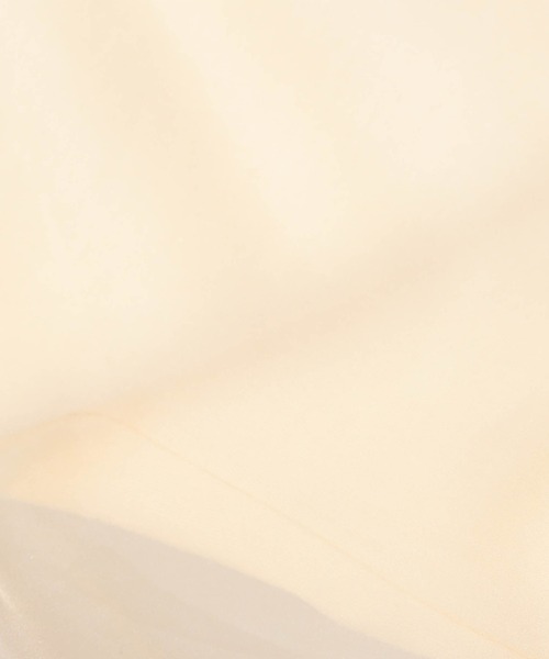 Grand PARK（グランドパーク）の「長袖オーガンジーカットソー（Tシャツ/カットソー・レディース・ブラック/カーキ/ベージュ・FREE）」の13枚目の写真