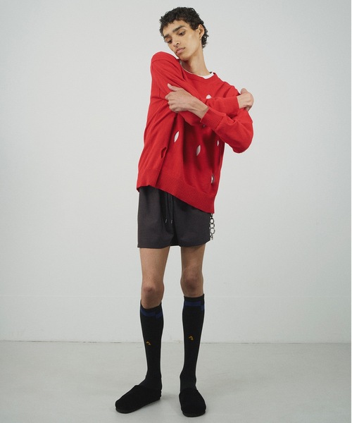 Jieda（ジエダ）の「FOOTBALL SOCKS（ソックス/靴下・メンズ・シルバー/ブラック/ホワイト・ONESIZE）」の21枚目の写真