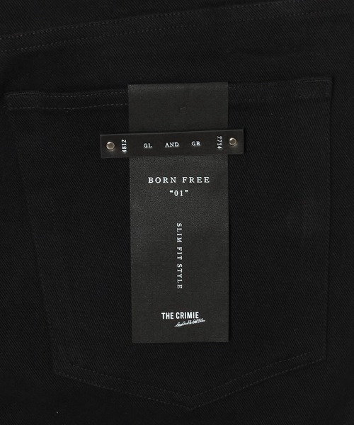 CRIMIE（クライミー）の「BORN FREE 1 SLIM STYLE STRETCH PANTS / BORN FREE スリム スタイル ツイル ストレッチ パンツ（デニムパンツ・メンズ・ホワイト/ブラック・S/M/L/XL/XXL）」の7枚目の写真