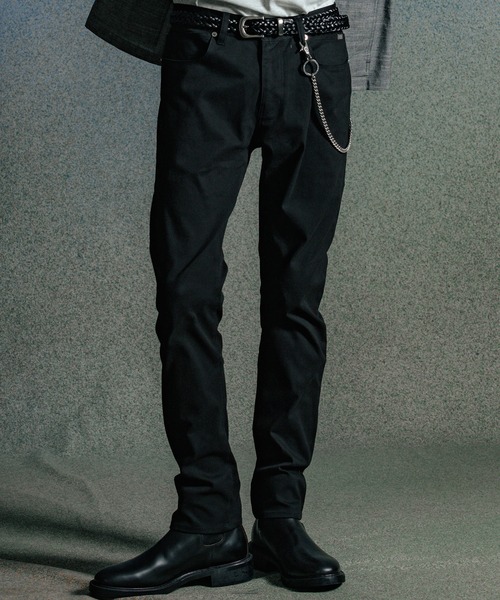 CRIMIE（クライミー）の「BORN FREE 1 SLIM STYLE STRETCH PANTS / BORN FREE スリム スタイル ツイル ストレッチ パンツ（デニムパンツ・メンズ・ホワイト/ブラック・S/M/L/XL/XXL）」の12枚目の写真