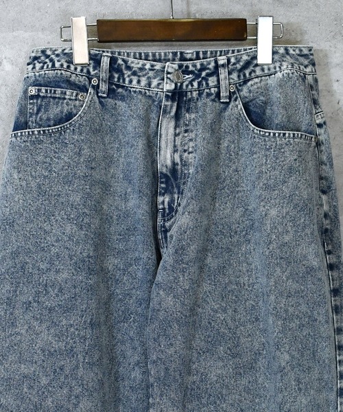 Ritzy(リッツィー)の「vintage like loose fit denim pants/ヴィンテージ ライク ルーズフィット デニムパンツ レディース メンズ(デニムパンツ・メンズ・ワンウォッシュ/グレー/ライトブルー/ブラック/ケミカルウォッシュ・M/L/XL)」の5枚目の写真