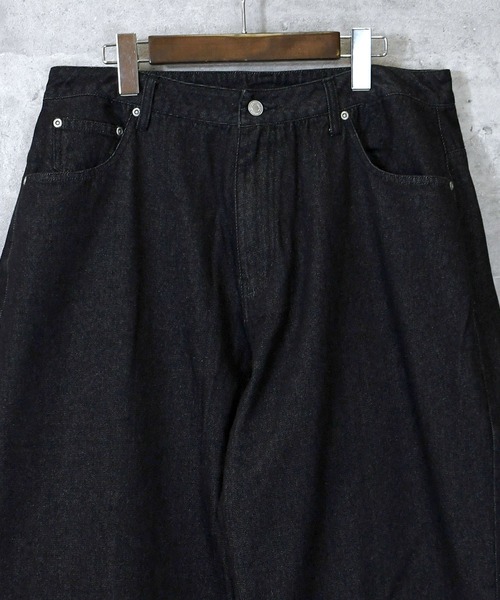Ritzy(リッツィー)の「vintage like loose fit denim pants/ヴィンテージ ライク ルーズフィット デニムパンツ レディース メンズ(デニムパンツ・メンズ・ワンウォッシュ/グレー/ライトブルー/ブラック/ケミカルウォッシュ・M/L/XL)」の2枚目の写真