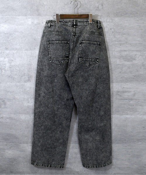 Ritzy(リッツィー)の「vintage like loose fit denim pants/ヴィンテージ ライク ルーズフィット デニムパンツ レディース メンズ(デニムパンツ・メンズ・ワンウォッシュ/グレー/ライトブルー/ブラック/ケミカルウォッシュ・M/L/XL)」の9枚目の写真