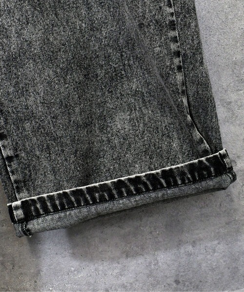 Ritzy(リッツィー)の「vintage like loose fit denim pants/ヴィンテージ ライク ルーズフィット デニムパンツ レディース メンズ(デニムパンツ・メンズ・ワンウォッシュ/グレー/ライトブルー/ブラック/ケミカルウォッシュ・M/L/XL)」の21枚目の写真