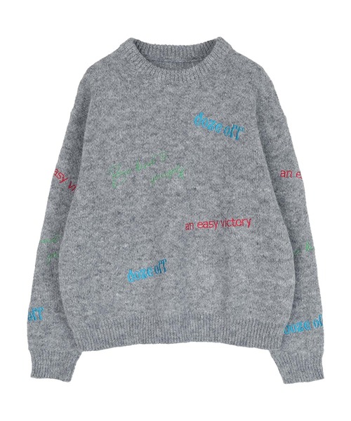新品未使用CPG ロゴ刺繍 グリーン ニットセーター 新品未使用CPG ロゴ刺繍 グリーン ニットセーター
