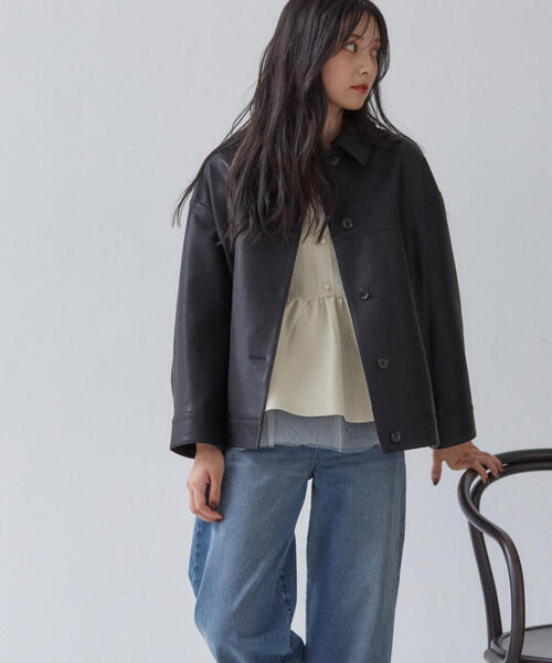 美品 プロポーションボディドレッシング【S】フェイクレザー