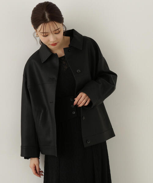 PROPORTION BODY DRESSING（プロポーションボディドレッシング）の「フェイクレザージャケット / 1214250907（テーラードジャケット・レディース・ブラック/ブラウン/ベージュ・MEDIUM/SMALL）」の22枚目の写真