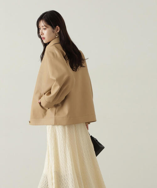 PROPORTION BODY DRESSING（プロポーションボディドレッシング）の「フェイクレザージャケット / 1214250907（テーラードジャケット・レディース・ブラック/ブラウン/ベージュ・MEDIUM/SMALL）」の7枚目の写真