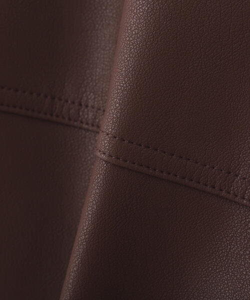 PROPORTION BODY DRESSING（プロポーションボディドレッシング）の「フェイクレザージャケット / 1214250907（テーラードジャケット・レディース・ブラック/ブラウン/ベージュ・MEDIUM/SMALL）」の12枚目の写真