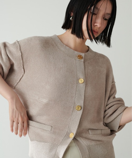 LOUNGEDRESS フェザーカーディガン フェザーニットプルオーバー | LOUNGEDRESS(ラウンジドレス