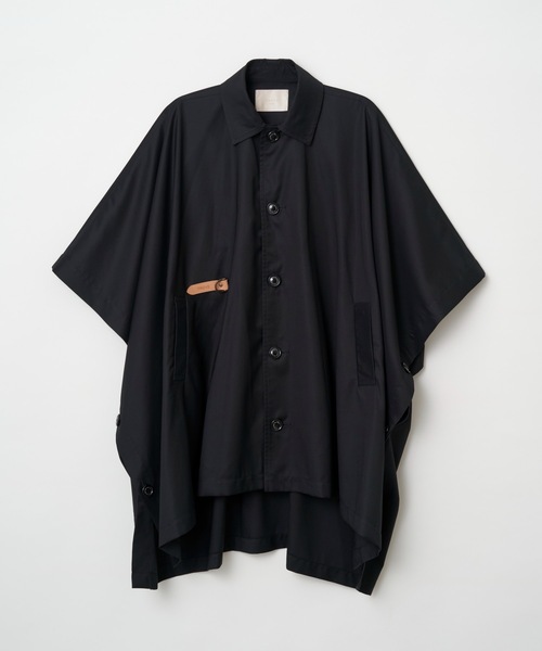 TROVE(トローヴ)の「TROVE / PONCHO MAC COAT(ポンチョ・メンズ・ブラック系その他/ブラック系その他2/ダークブラウン/チャコール・1/3)」の16枚目の写真