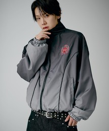 MSG（エムエスジー）の「ナイロン フリース リバーシブルドローコードスタンドネックショートブルゾン トラックジャケット グラデーション（ブルゾン）」