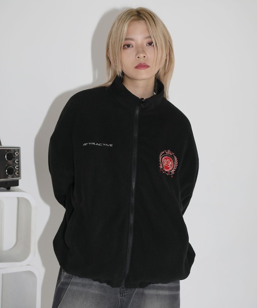 ナイロン フリース リバーシブルドローコードスタンドネックショートブルゾン トラックジャケット(ブルゾン)|MSG(エムエスジー) ナイロン フリース リバーシブルドローコードスタンドネックショートブルゾン トラックジャケット(ブルゾン)|MSG(エムエスジー)