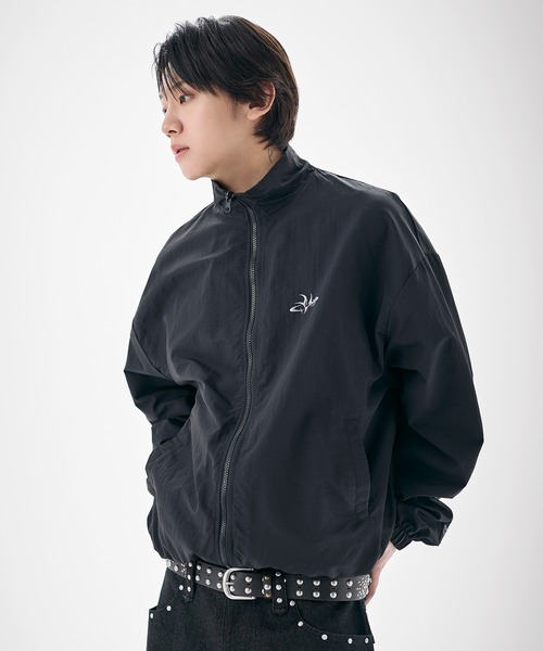 MSG ナイロン フリース リバーシブル ジャケット ナイロン フリース リバーシブルドローコードスタンドネックショート