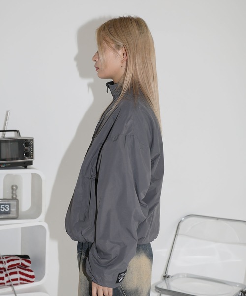 ナイロン フリース リバーシブルドローコードスタンドネックショートブルゾン トラックジャケット(ブルゾン)|MSG(エムエスジー) ナイロン フリース リバーシブルドローコードスタンドネックショートブルゾン トラックジャケット(ブルゾン)|MSG(エムエスジー)