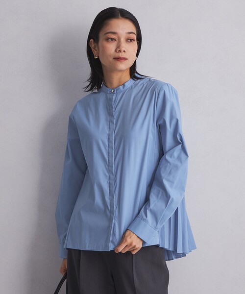 green label relaxing バックプリーツシャツ バック プリーツ シャツ