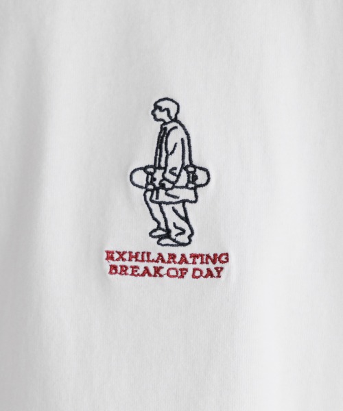 RAGEBLUE(レイジブルー)の「ワンポイント刺繍/天竺コットンオーバーサイズロンT(Tシャツ/カットソー・メンズ・ブラック/ホワイト/ダークグレー・LARGE/SMALL/MEDIUM)」の18枚目の写真