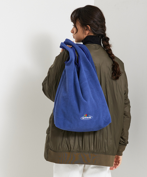 FRUIT OF THE LOOM（フルーツオブザルーム）の「【FRUIT OF THE LOOM/フルーツオブザルーム】FREECE TOTE BAG/フリーストートバッグ（トートバッグ・メンズ・グレー/ブラウン/オレンジ/ネイビー/ピンク/グリーン・フリー）」の5枚目の写真