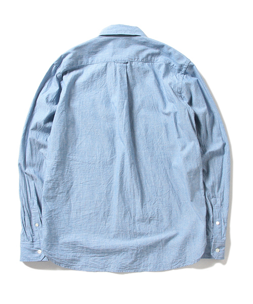 Pilgrim Surf Supply（ピルグリムサーフサプライ）の「Pilgrim Surf+Supply / ALBERT Fishing Pocket Shirt （シャツ/ブラウス・メンズ・ホワイト/サックスブルー・MEDIUM/SMALL/X-SMALL/LARGE）」の6枚目の写真