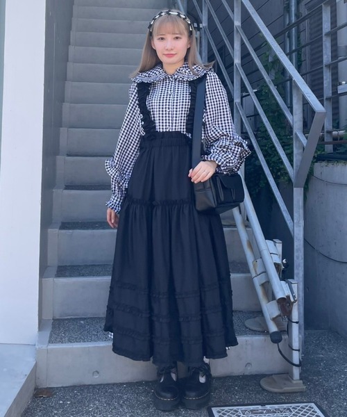 キャンディストリッパーHOLY NIGHT FRILL JUMPER SKIRT HOLY NIGHT FRILL JUMPER スカート（ジャンパースカート