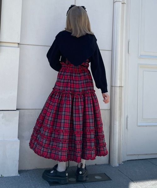 Candy Stripper(キャンディストリッパー)の「HOLY NIGHT FRILL JUMPER スカート(ジャンパースカート・レディース・レッド/イエロー/ブラック・2)」の20枚目の写真