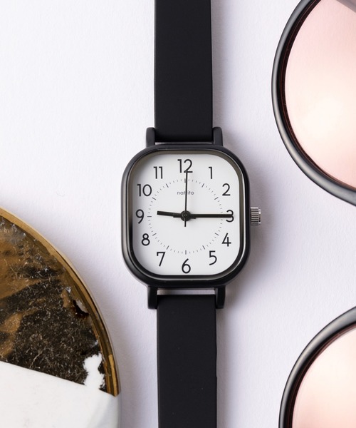 セール】【SETUP7】ブルク シリコンベルトスクエアウォッチ YM121 FW