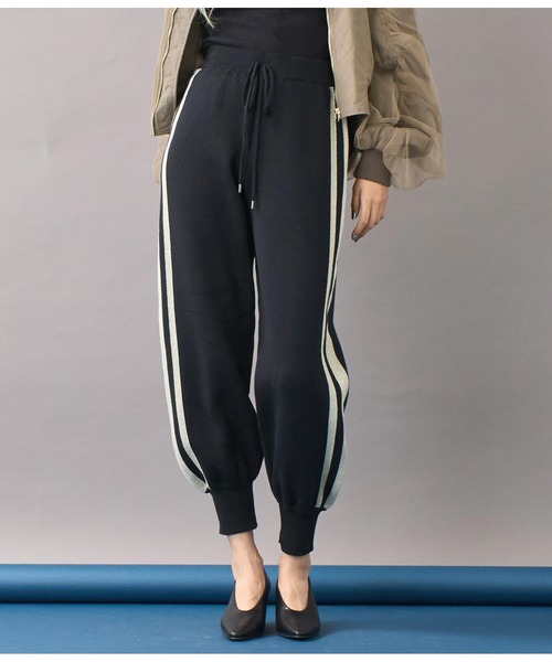 Settimissimo（セッティミッシモ）の「サイドラインリラックスジョガーパンツ（その他パンツ・レディース・アイボリー/ブラック・FREE）」の19枚目の写真