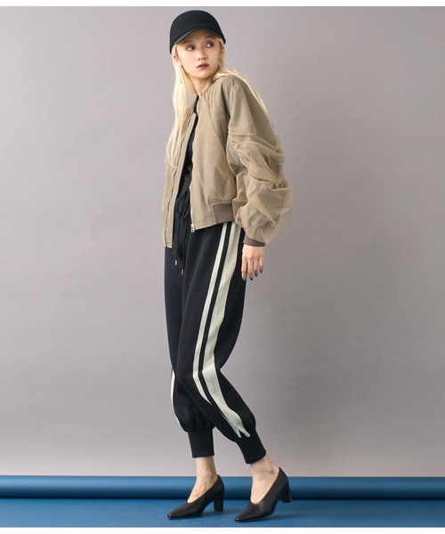 Settimissimo（セッティミッシモ）の「サイドラインリラックスジョガーパンツ（その他パンツ・レディース・アイボリー/ブラック・FREE）」の11枚目の写真