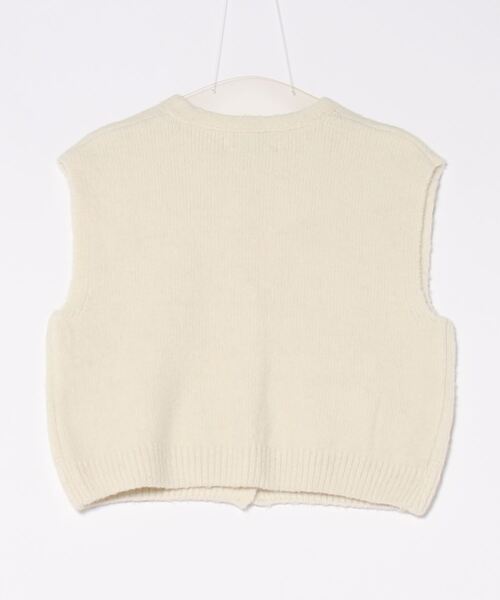 ORIENT MILLINERY（オリエント ミリナリー）の「BABY ALPACA BLEND KNIT VEST | ベビーアルパカ混ニットベスト（ベスト・レディース・アイボリー/キャメル/チャコールグレー・FREE）」の19枚目の写真