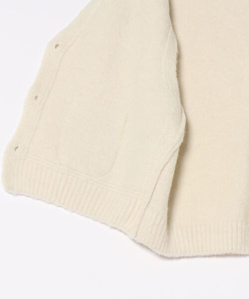 ORIENT MILLINERY（オリエント ミリナリー）の「BABY ALPACA BLEND KNIT VEST | ベビーアルパカ混ニットベスト（ベスト・レディース・アイボリー/キャメル/チャコールグレー・FREE）」の20枚目の写真