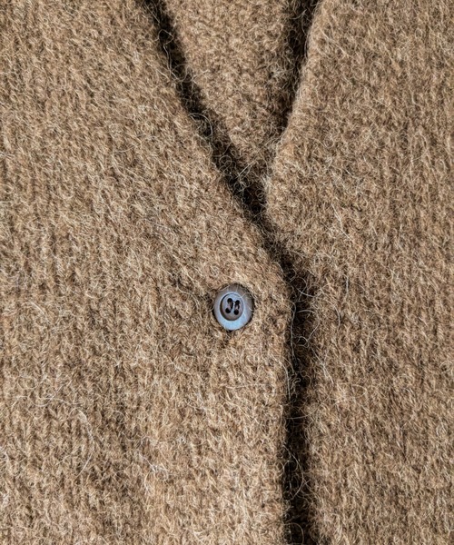 ORIENT MILLINERY（オリエント ミリナリー）の「BABY ALPACA BLEND KNIT VEST | ベビーアルパカ混ニットベスト（ベスト・レディース・アイボリー/キャメル/チャコールグレー・FREE）」の16枚目の写真