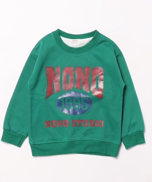 Bambin（ボンバン）の「【 Bambin / ボンバン 】 ロゴ プリント スウェット（スウェット・キッズ・グリーン/アイボリー・120/130/140）」の7枚目の写真