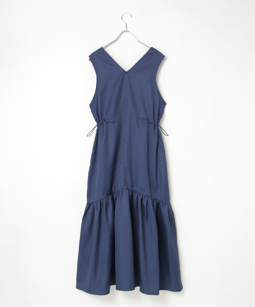 VENCEEXCHANGE(ヴァンスエクスチェンジ)の「ツイル切替ジャンスカ(ジャンパースカート・レディース・ブルー/ブラック・FREE)」の3枚目の写真