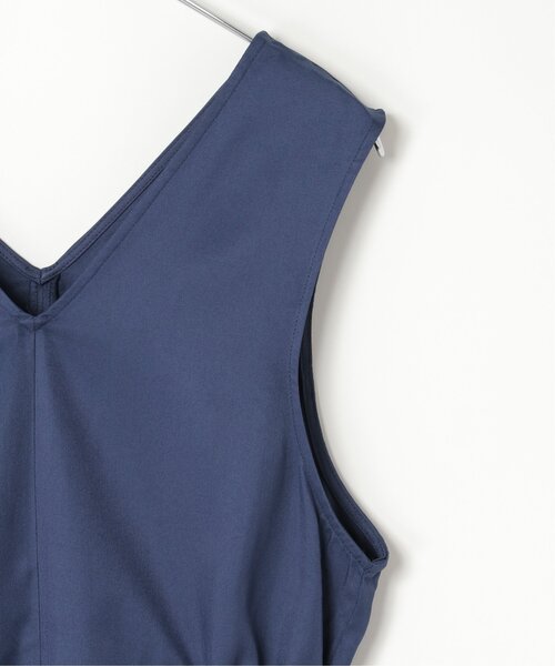 VENCEEXCHANGE(ヴァンスエクスチェンジ)の「ツイル切替ジャンスカ(ジャンパースカート・レディース・ブルー/ブラック・FREE)」の4枚目の写真