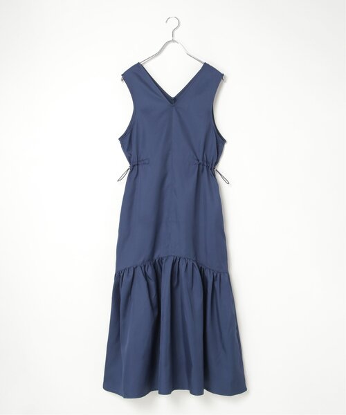 VENCEEXCHANGE(ヴァンスエクスチェンジ)の「ツイル切替ジャンスカ(ジャンパースカート・レディース・ブルー/ブラック・FREE)」の13枚目の写真