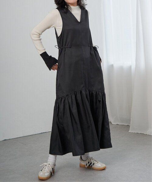 VENCEEXCHANGE(ヴァンスエクスチェンジ)の「ツイル切替ジャンスカ(ジャンパースカート・レディース・ブルー/ブラック・FREE)」の20枚目の写真